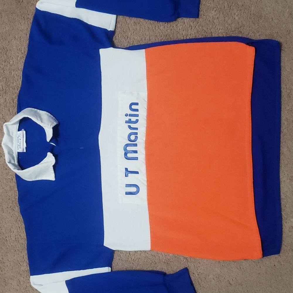 Vintage UT Martin Long Sleeve Polo Rugby Shirt Men's Size M Medium Tennessee